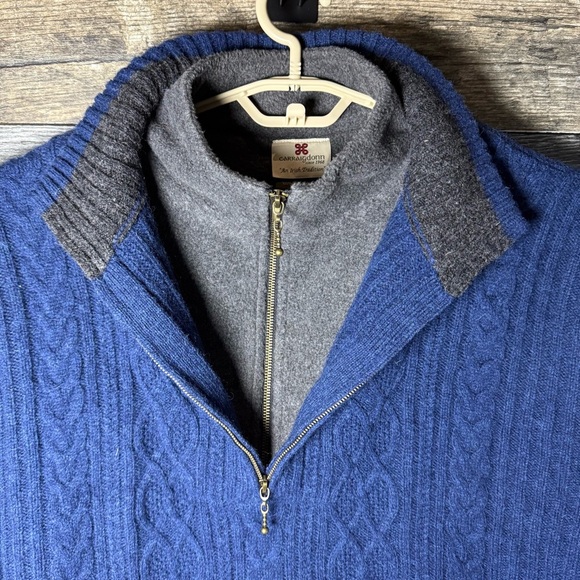Carraig Donn Ireland Sweater Men’s XXL Cable Knit Fisherman Wool With Fleece - Picture 4 of 8